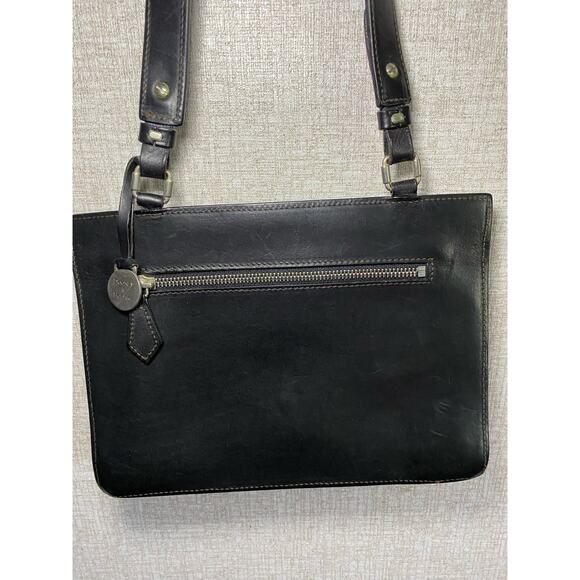 Vintage Dooney & Bourke Black Italian Leather Handbag Made in Italy - Picture 5 of 10